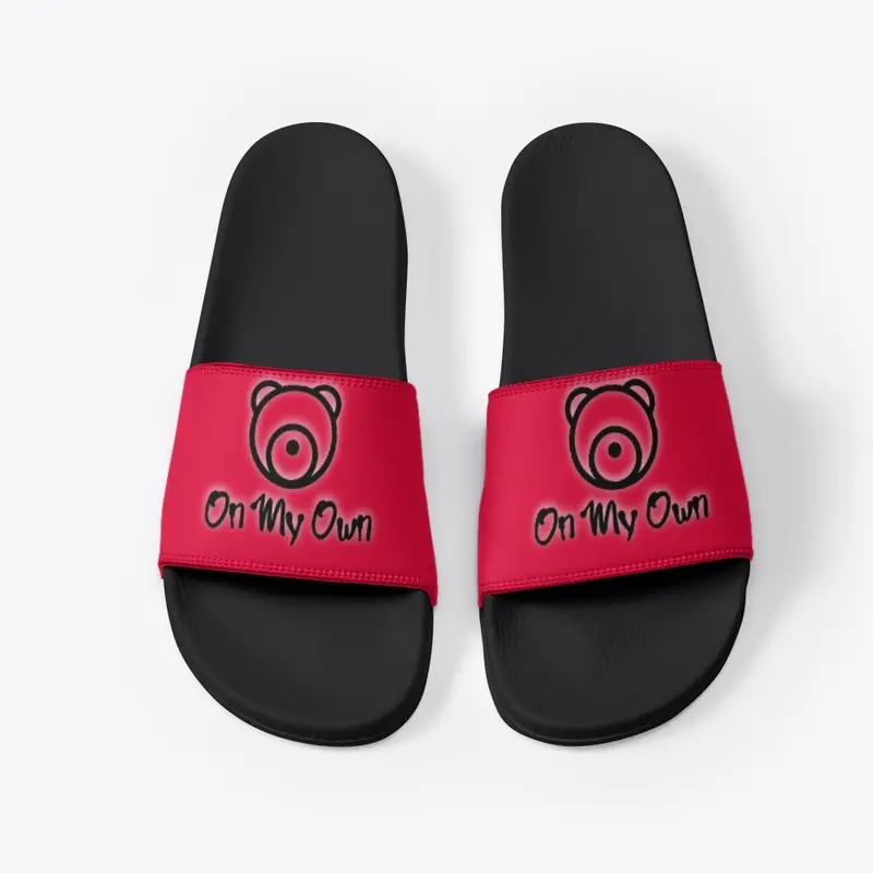 OMO Black Slides/Black Logo